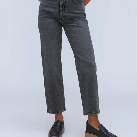 Everlane High Rise Straight Jean - Size 25 Ankle - Picture 2 of 9